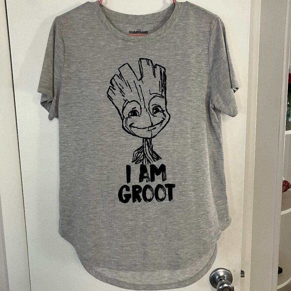 "I am Groot" Printed T-Shirt Size L(11-13)